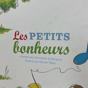Jarcardi Les petits bonheurs French Domitille et Amaury Hardcover music Book